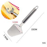 CL162 argent acier inoxydable éplucheur de fromage tranche de beurre couteau de coupe cuisine cuisine outils de fromage trancheuse Cutter
