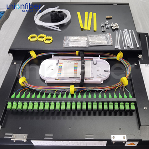 Caja ODF de <span class=keywords><strong>36</strong></span> Fibras para Riel DIN de 19 Pulgadas, Panel de Conexión de Fibra Óptica 36F para Riel DIN, Caja de Distribución de Fibra Óptica Vacía con Conectores SC APC - Product Image 2