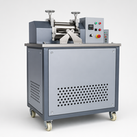 Machine de granulation de plastique, laboratoire, broyeur à deux rouleaux, mélangeur de composés PVC PE PP, granulation, chauffage électrique, CE ISO OEM personnalisé
