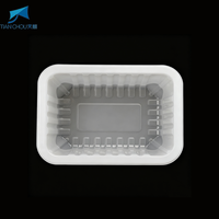 Barquettes rectangulaires personnalisées en plastique PP recyclable de marque TIANCHOU, épaisseur 0,3 mm, pour viande de bœuf, agneau, poulet, saumon surgelés, adaptées au congélateur et au micro-ondes