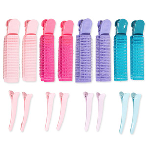Juego de pinzas para peinar el cabello Candy Seamless, 8 piezas, pinzas reutilizables de plástico para dar volumen a las raíces, para peinar el cabello en casa, multicolor - Product Image 1