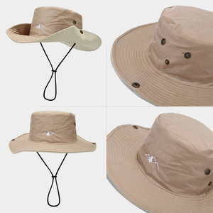 Ngoài Trời Không Thấm Nước <span class=keywords><strong>Boonie</strong></span> <span class=keywords><strong>Hat</strong></span> Rộng Brim Biểu Tượng Tùy Chỉnh Thể Thao Hình Ảnh Thoáng Khí Săn Bắn Câu Cá Safari Mũ Mặt Trời Cho Nam Giới Bán Buôn - Product Image 3