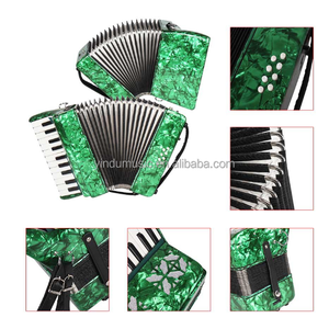 Grosir profesional 22 kunci 8 Bass akordion diatonik konformasi instrumen kinerja yang sangat baik - Product Image 5