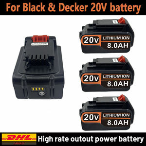 Batteria per Utensili Elettrici <span class=keywords><strong>Black</strong></span> & <span class=keywords><strong>Decker</strong></span> 20V/18V 3.0Ah BL2018/LST220/LB2X4020/LBXR20/LB20/LBX20 - Product Image 3