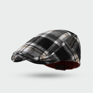 Mode nouveau printemps automne rétro décontracté béret casquette hommes femmes à carreaux lierre chapeau en plein air Vintage Plaid <span class=keywords><strong>artiste</strong></span> <span class=keywords><strong>peintre</strong></span> - Product Image 6