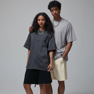 เสื้อยืดโอเวอร์ไซส์ผ้าฝ้าย 100% หนัก 190 กรัม |   เสื้อยืดเปล่าสำหรับสกรีน พิมพ์ลายได้ แห้งเร็ว ระบายอากาศดี เสื้อผ้าลำลองผู้ชาย สตรีทแวร์ ขายส่ง - Product Image 1