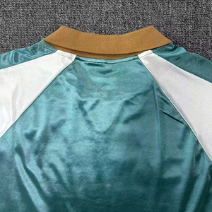 Vintage Letter Print Striped Short Breathable Quick Dry V-neck Anti-UV T-Shirt Unisex Teenagers Spring Autumn New Trendy Sports - Product Image 6