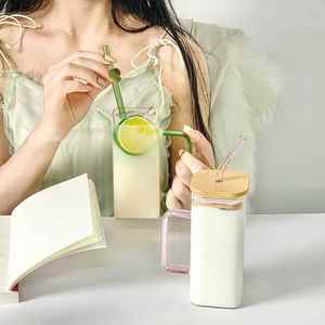 Tasses carrées en verre borosilicate transparent de 400 ml (13,5 oz) pour sublimation, résistantes à la chaleur - Product Image 3