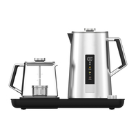 Hotsy appareils ménagers intelligents turc 1.7L 1500W Double paroi bouilloire électrique théière Machine numérique garder au chaud