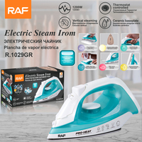 Fer à vapeur électrique automatique avec semelle en céramique et pulvérisation d'eau RAF pour repasser les vêtements, contrôle du thermostat