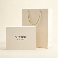 Ensemble de boîtes cadeaux personnalisées avec logo en encre de soja, sac en papier inclus, pour chaussures et vêtements – Vente en gros