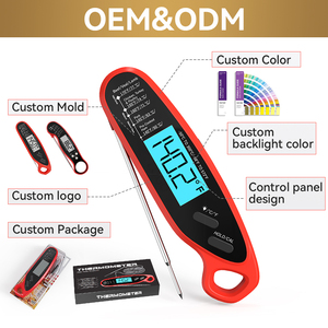 Độ chính xác cao thép không gỉ thịt Nhiệt kế LCD hiển thị ngay lập tức đọc kỹ thuật số thịt Nhiệt kế cho nướng nhà bếp và nấu ăn - Product Image 3