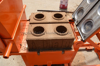 Machine à fabriquer des briques manuelles QMR2-40 pour petites entreprises, machine à fabriquer des briques en terre cuite manuelle en Ouganda
