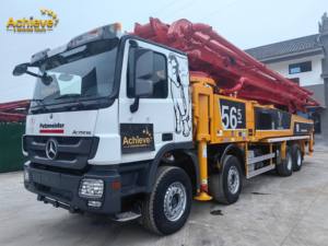 <span class=keywords><strong>Pompe</strong></span> à <span class=keywords><strong>béton</strong></span> télescopique diesel d'occasion Putzmeister 56 mètres de qualité chinoise <span class=keywords><strong>avec</strong></span> camion, reconditionnée, à vendre - Product Image 5