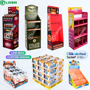 Tông sàn hiển thị truy cập giá carton <span class=keywords><strong>PDQ</strong></span> hộp hiển thị siêu thị POS <span class=keywords><strong>Pop</strong></span> giấy hiển thị các tông đứng cho bán lẻ - Product Image 1