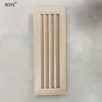 Grille d'aération extérieure en alliage d'aluminium couleur grain de bois, persienne anti-pluie, sortie d'air respirante en maille