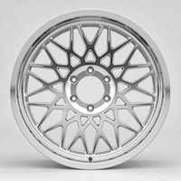 Nouvelle jante en alliage d'aluminium forgé à 10 rayons, design maille, déport profond, chrome poli, pour 4x4 SUV, adaptable/modernisable 16-24