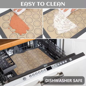 마카롱/패스트리/쿠키를 만들기 쉬운 비 스틱 베이킹 팬 및 롤링을위한 실리콘 라이너 만들기-전문 학년 논스틱 - Product Image 6