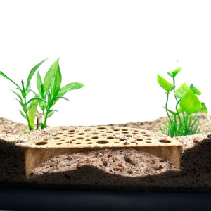 Shrimp Cave Aquarium Decoration Modern Cave Ornament For Fish And Shrimp Tank White Green Black Brown Color Easy To Clean - Product Image 3