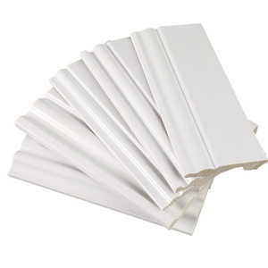 Trắng xây dựng Polymer Sàn Vinyl tường PS trắng ốp chân tường Hội Đồng Quản Trị cho sàn góc - Product Image 1
