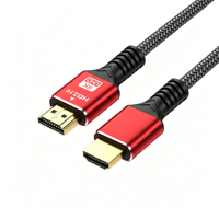 Qiulink 8K HDMI 2.1 Kabel mit Ethernet 48Gbps 8K 60Hz 4K 120Hz eARC Dynamisches HDMI Geflochtenes HDMI-Kabel für Smart TV und Spielkonsolen