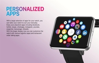 Jam Tangan Pintar DM100 Layar IPS Penuh 2,86 inci 640*480 dengan OS Android Kustom, Tahan Air IP68, 4G 5G, CPU MT6739