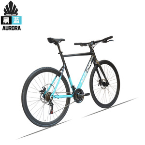 Vélo de route Hulor Aurora 26 pouces en alliage d'aluminium avec freins à disque doubles, type standard, bleu ciel - Product Image 5