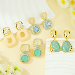 2026 Elegant High Quality Crystal Drop <b>Earrings</b> 14k Irregular Fashion Zirconia <b>Dangle</b> <b>Earrings</b> for Women Gift - Product Image 5