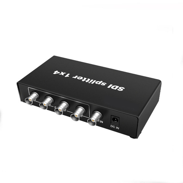 3G-SDI HD-SDI Splitter 1 in 4 Out 1x4 1 in 4 Out Broadcast Grade SDI Splitter