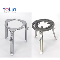 Suporte de Tripé Metálico Ajustável para Laboratório, Equipamento de Aquecimento para Lâmpada de Álcool em Experimentos de Física - Versátil para Experimentos Escolares