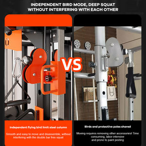 Smith Entraîneur complet Cadre Longmen Équipement de fitness à domicile Multi-fonctionnel Oiseau volant Accroupi et <span class=keywords><strong>couché</strong></span> <span class=keywords><strong>Presse</strong></span> - Product Image 3