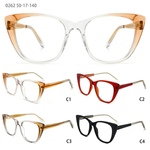 Occhiali da Computer Cat Eye da Donna in TR90, Trasparenti <span class=keywords><strong>Rossi</strong></span> con <span class=keywords><strong>Motivo</strong></span> Dorato di Lusso, Cerniera a Molla, Design di Marca alla Moda 2026, Personalizzabili all'Ingrosso - Product Image 3