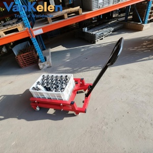 รถ<span class=keywords><strong>ยก</strong></span>พาเลทแบบแมนนวล VKL รับน้ำหนักได้ 400 กก. รับประกัน <span class=keywords><strong>1</strong></span> ปี รถเข็นขนย้ายอเนกประสงค์สำหรับตะกร้าพลาสติกใส่ไข่ - Product Image 1