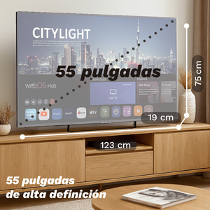 Téléviseur intelligent Grunkel QLED 55 pouces Full HD WebOS avec Netflix, Disney+, Prime Video, Apple TV, Spotify, YouTube - Product Image 3