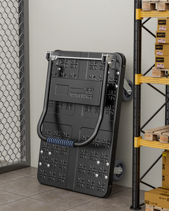 Verhuisartikelen MBC-051 Staal Materiaal 800kg Draagvermogen Handkar Zwaarbelastbaar Antislip Platform Oppervlak Track Trolley - Product Image 5