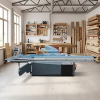 Scie à table horizontale haut de gamme avec moteur de 6,6 kW pour le travail du bois dans une usine de meubles