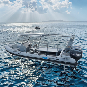 Bateau de patrouille de luxe Haide CE 25 pieds DL760, bateau semi-rigide, bateau mobile avec moteur in-bord, kayak pliable, <span class=keywords><strong>tube</strong></span> flottant de pêche - Product Image 6