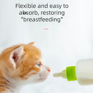 Ensemble de biberons <span class=keywords><strong>pour</strong></span> animaux de compagnie en silicone personnalisé, 60/150 ml, avec tétine imperméable, <span class=keywords><strong>pour</strong></span> chatons, chiots, bébés - Product Image 2