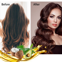 Produits de Soins Capillaires Label OEM Fabricant pour Cheveux Afro-Crépus Femmes Noires Shampooing et Revitalisant à l'Huile de Coco et Vitamines