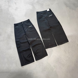Pantalon en jean baggy de haute qualité en denim selvedge japonais brut, conçu sur mesure par un fabricant de jeans - Product Image 1