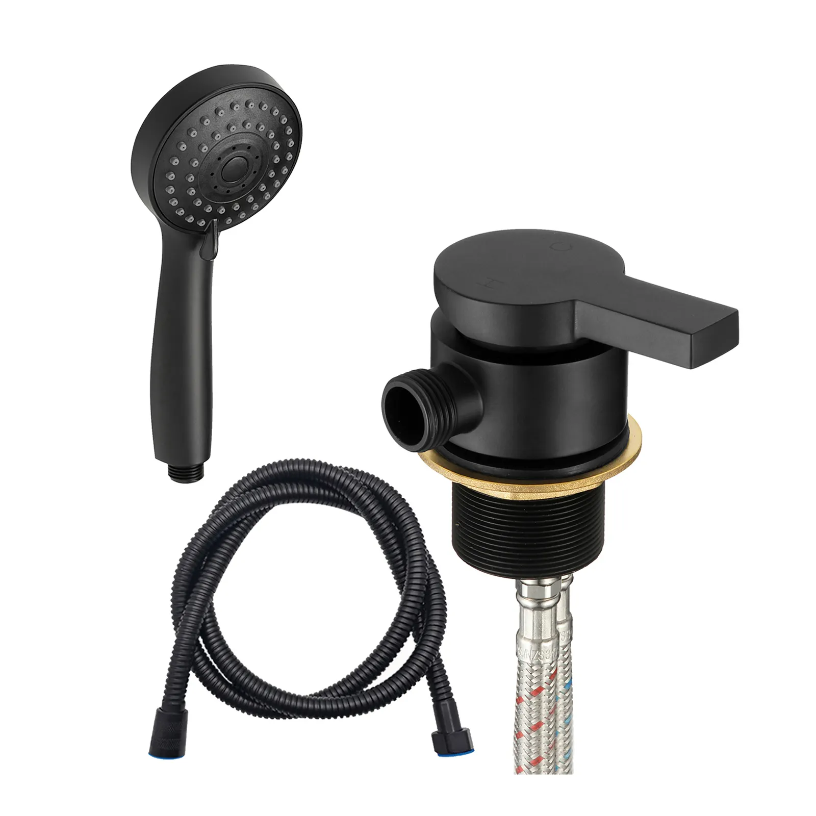 Eleve seu banheiro com uma torneira de banheira de marca d'água fixada na parede com uma única alavanca RV Bath-Shower Mixer Banheiro