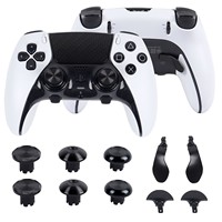 Joysticks métalliques et boutons arrière pour manette PS5 Edge, kit de remplacement des capuchons de joysticks analogiques, 6 joysticks, 4 boutons arrière