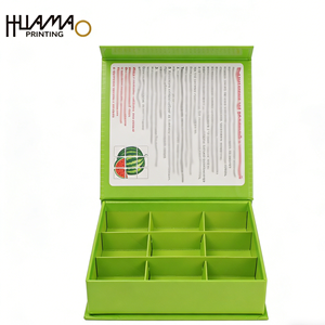 Custom Rigid <b>Book</b> Shape Card Storage Box for Children's <b>Educational</b> Cards Memory Game Cards Flash Cards with Dividers - Product Image 4