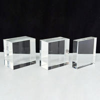 Vente en gros de cubes en verre cristal K9 vierges de haute qualité, personnalisables, gravure laser 3D, logo gravé au laser pour la décoration