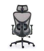 LAIAN Chaise de bureau ergonomique Accoudoir 3D Appui-tête réglable Soutien lombaire réglable Chaise de personnel Dossier en maille