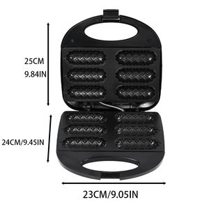 Máquina Eléctrica para Hacer Corndogs WndSeven, para Hornear 6 Salchichas, Postres y Sándwiches, con Placas Antiadherentes para Uso Doméstico - Product Image 3