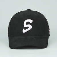 Casquette de baseball Gorras 5 Panel brodée en daim personnalisée de haute qualité en gros en usine