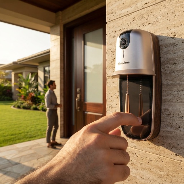 Home Security Wi-Fi Doorbell with Live Video Record Smart Wi-Fi Video Doorbells Wireless Video Doorbell