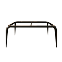 Pied de table moderne de luxe en fer, support de base noir pour bureau, salon, salle à manger