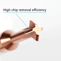 Fraise à chanfreiner en carbure revêtu pour usinage CNC, 120 90 60 degrés, 4 cannelures, OEM, pour débavurage, bois, métal, coupe interne